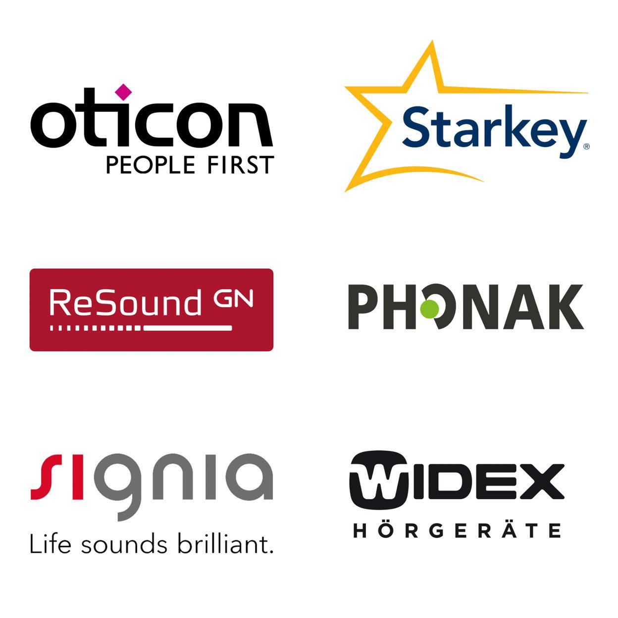 Wir reparieren Hörgeräte der weltweiten Top-Marken